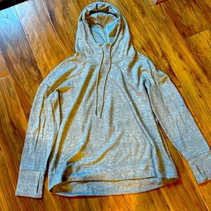 ZYIA ACTIVE gray hooded sweatshirt size large ladies